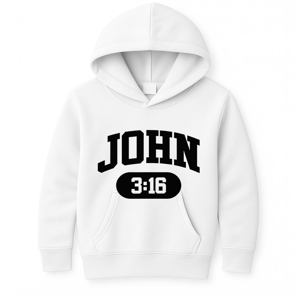 Christian Bible Verse John 316 Kids Hoodie