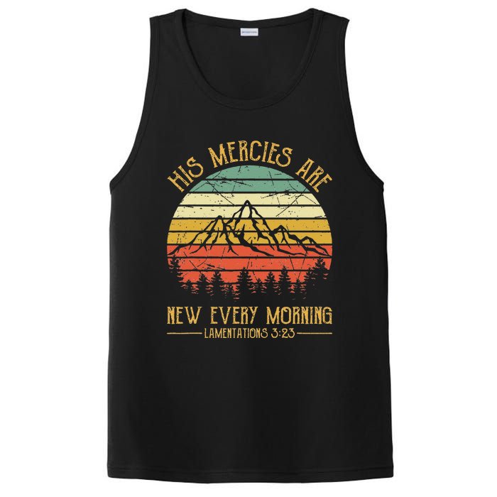 Christian Bible Verse His Mercies Are New Every Morning PosiCharge Competitor Tank