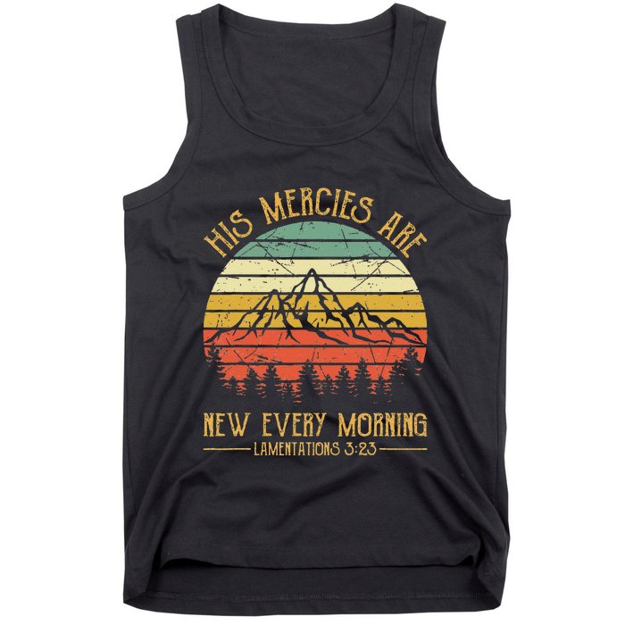 Christian Bible Verse His Mercies Are New Every Morning Tank Top