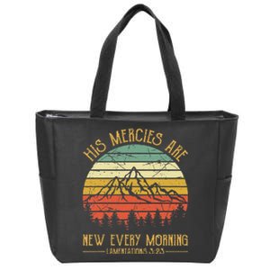 Christian Bible Verse His Mercies Are New Every Morning Zip Tote Bag