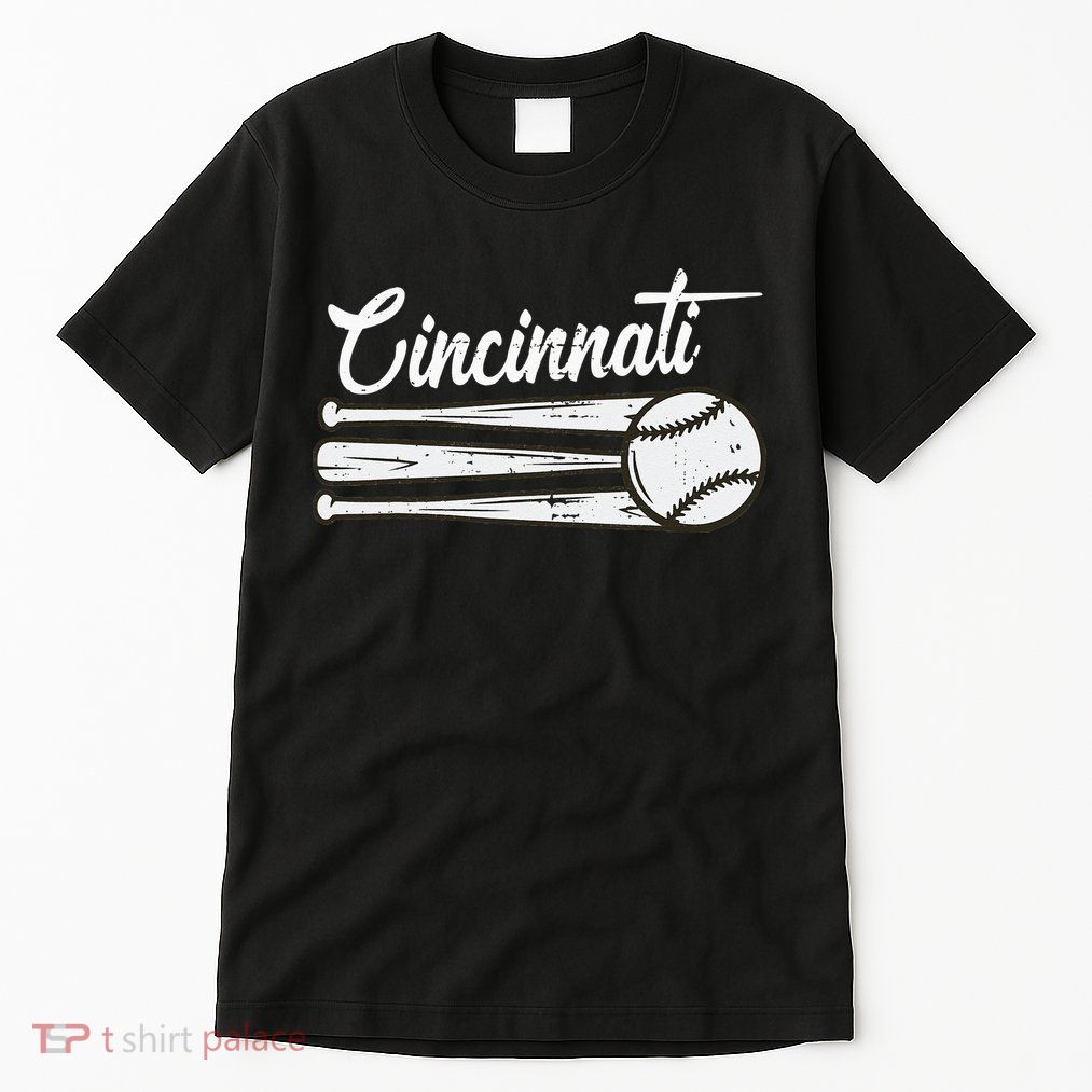 Cincinnati Baseball Vintage Distressed Met At Gameday Tall T-Shirt