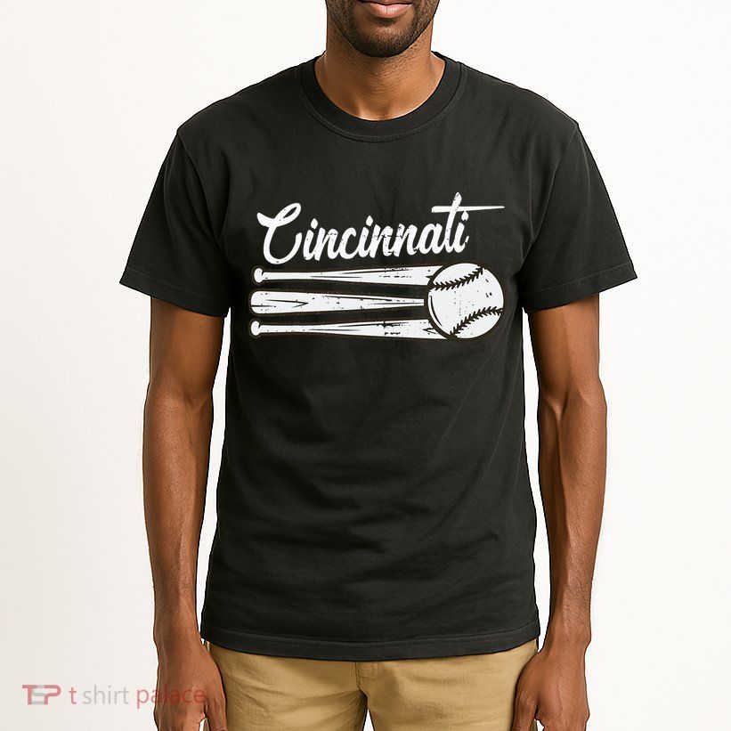 Cincinnati Baseball Vintage Distressed Met At Gameday Tall T-Shirt