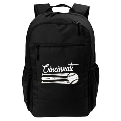 Cincinnati Baseball Vintage Distressed Met At Gameday Backpack