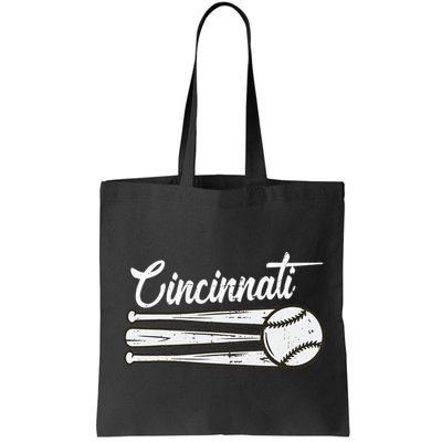 Cincinnati Baseball Vintage Distressed Met At Gameday Bag