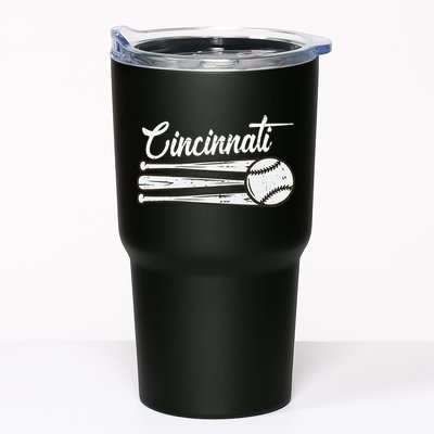 Cincinnati Baseball Vintage Distressed Met At Gameday Tumbler