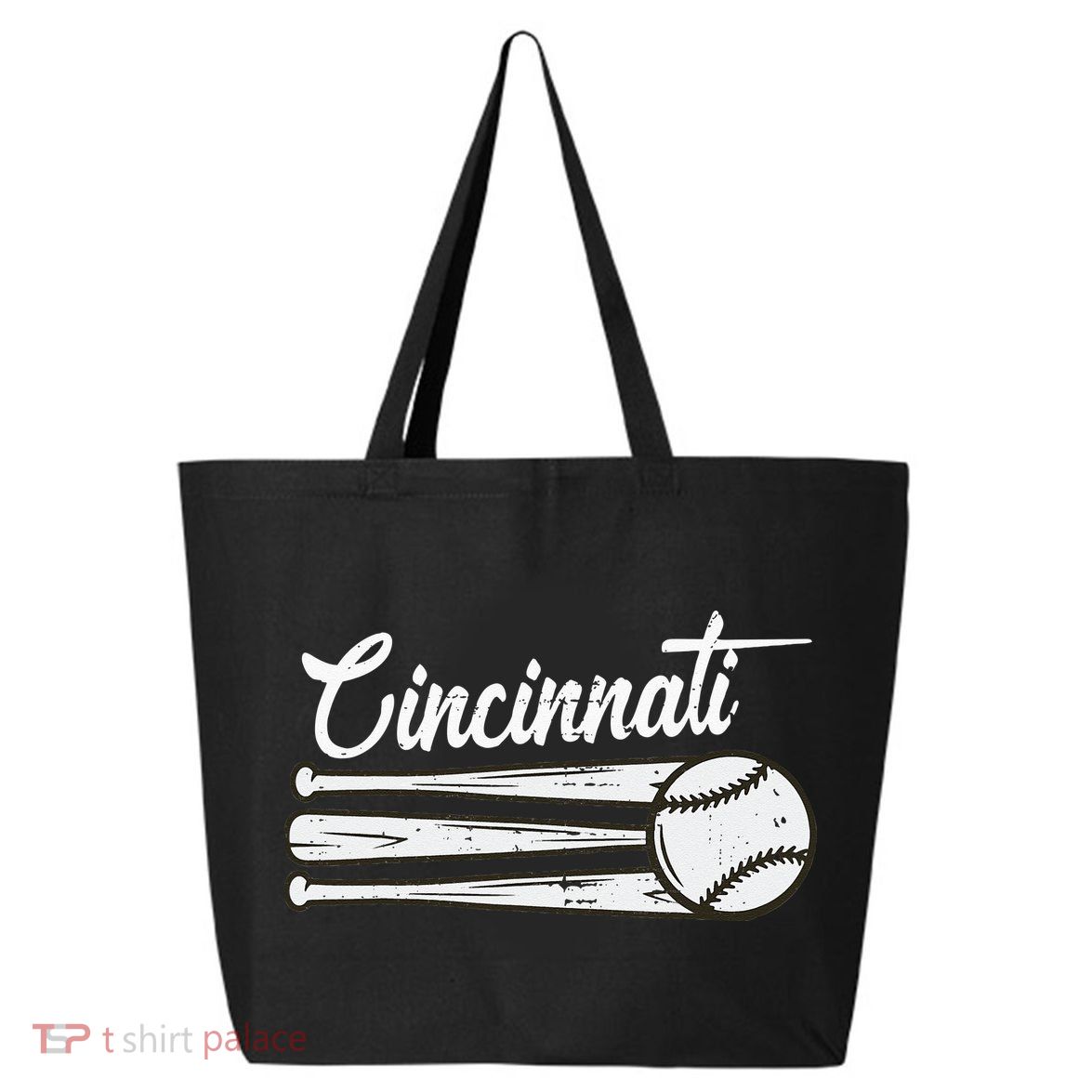 Cincinnati Baseball Vintage Distressed Met At Gameday 25L Jumbo Tote