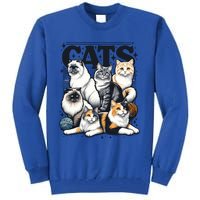 Cat Bootleg Vintage Retro Classic Grunge 90S Style Gift Tall Sweatshirt