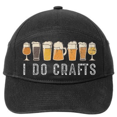 Craft Beer Vintage I Do Crafts Home Brew Art Cute 7-Panel Snapback Hat