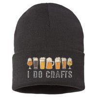 Craft Beer Vintage I Do Crafts Home Brew Art Cute Sustainable Knit Beanie