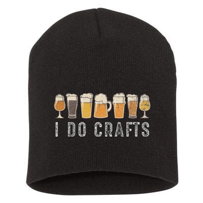 Craft Beer Vintage I Do Crafts Home Brew Art Cute Short Acrylic Beanie