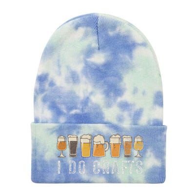 Craft Beer Vintage I Do Crafts Home Brew Art Cute Tie Dye 12in Knit Beanie