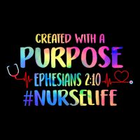 Christian Bible Verse Nurses Day Z18 Created With A Purpose Nurse Life Nursing C Sustainable Bucket Hat