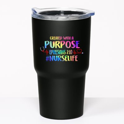 Christian Bible Verse Nurses Day Z18 Created With A Purpose Nurse Life Nursing C Tumbler