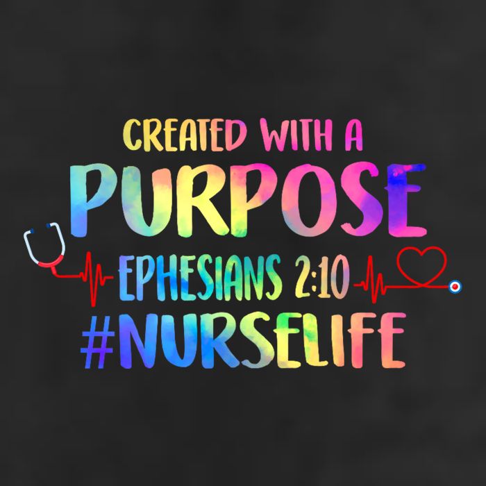 Christian Bible Verse Nurses Day Z18 Created With A Purpose Nurse Life Nursing C Golf Towel
