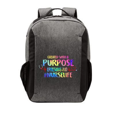 Christian Bible Verse Nurses Day Z18 Created With A Purpose Nurse Life Nursing C Vector Backpack