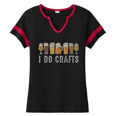 Craft Beer Vintage I Do Crafts Home Brew Art Ladies Halftime Notch Neck Tee