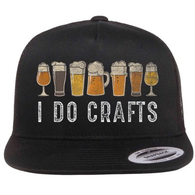Craft Beer Vintage I Do Crafts Home Brew Art Flatbill Hat