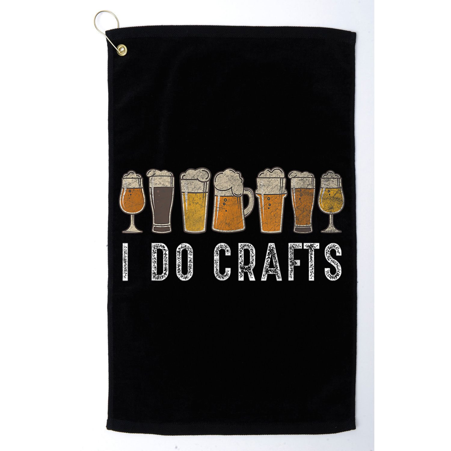 Craft Beer Vintage I Do Crafts Home Brew Art Golf Towel