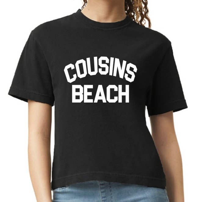 Cousins Beach Vacation Crew Comfort Colors Boxy T-Shirt