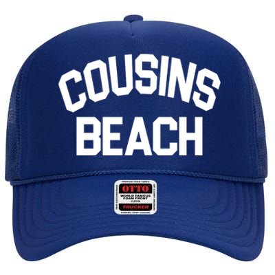 Cousins Beach Vacation Crew High Crown Mesh Back Trucker Hat