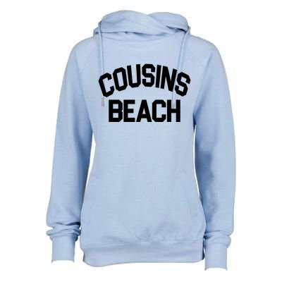Cousins Beach Vacation Crew Womens Funnel Neck Pullover Hood