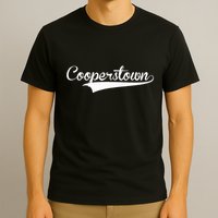 Cooperstown Baseball Vintage Retro Font T-Shirt