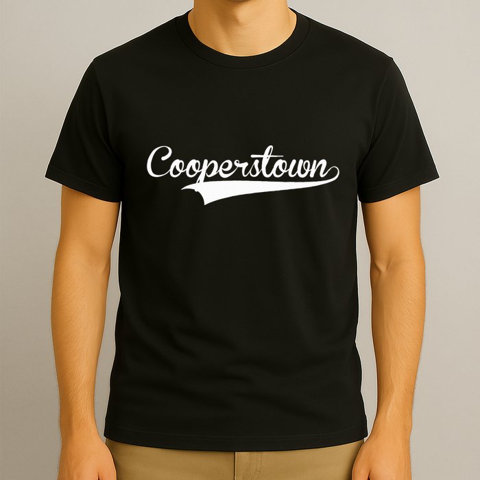 Cooperstown Baseball Vintage Retro Font T-Shirt