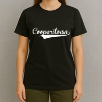 Cooperstown Baseball Vintage Retro Font T-Shirt