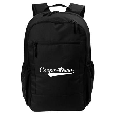 Cooperstown Baseball Vintage Retro Font Backpack