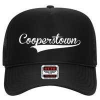 Cooperstown Baseball Vintage Retro Font Hat