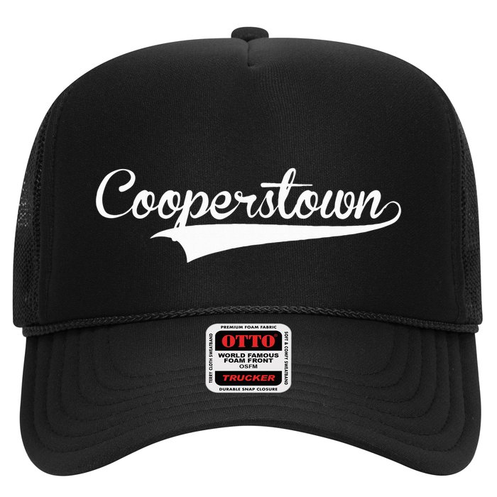 Cooperstown Baseball Vintage Retro Font Hat