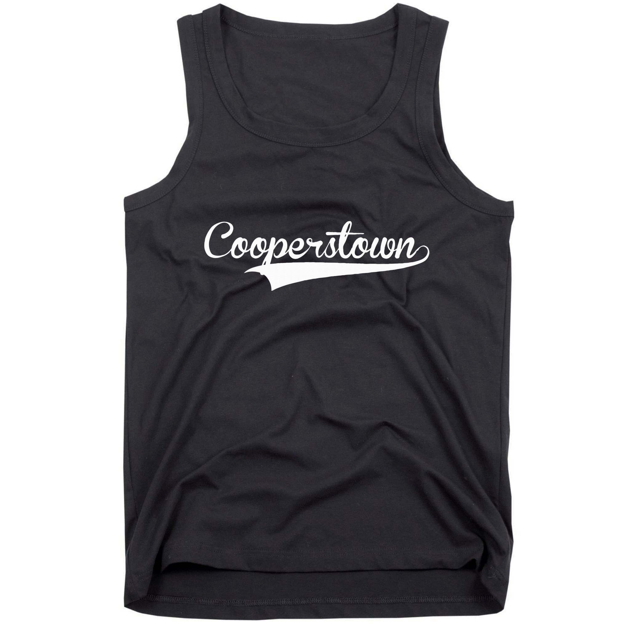 Cooperstown Baseball Vintage Retro Font Tank Top