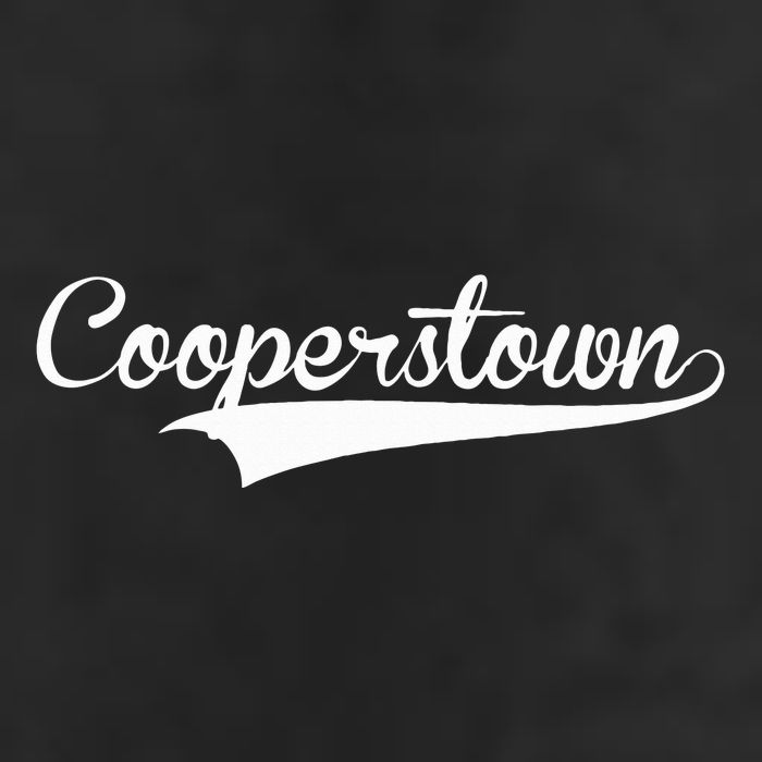 Cooperstown Baseball Vintage Retro Font Golf Towel