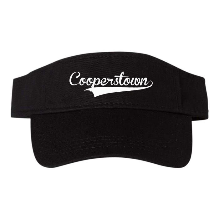 Cooperstown Baseball Vintage Retro Font Visor