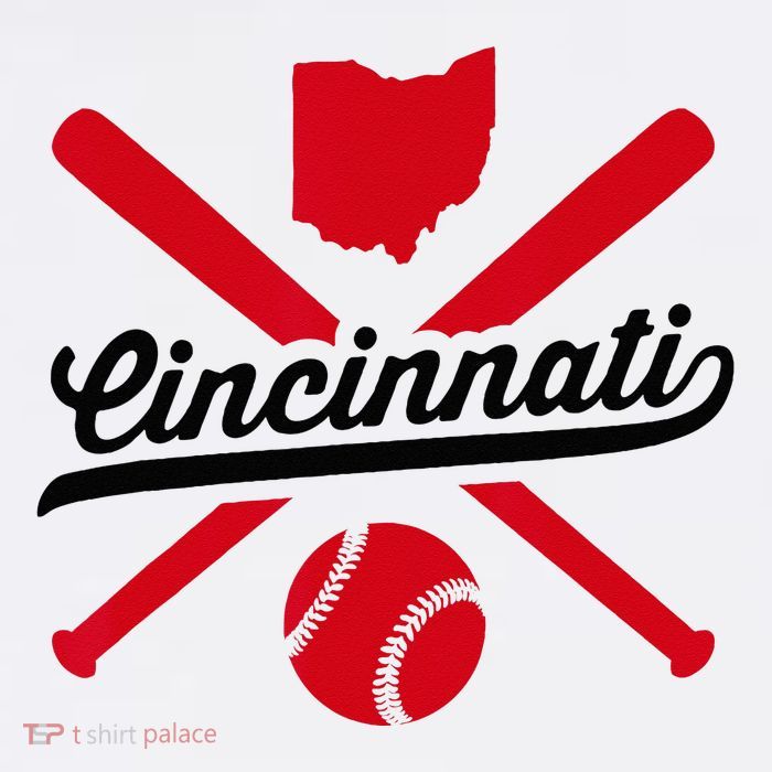 Cincinnati Baseball Vintage Ohio Pride Red Love City Tall T-Shirt