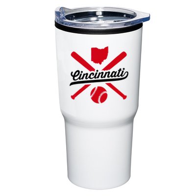 Cincinnati Baseball Vintage Ohio Pride Red Love City Tumbler