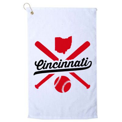 Cincinnati Baseball Vintage Ohio Pride Red Love City Golf Towel