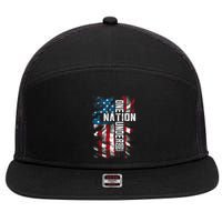 Christian Bible Verse Faith Patriotic 4th Of July 7 Panel Mesh Trucker Snapback Hat