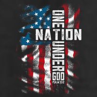 Christian Bible Verse Faith Patriotic 4th Of July 7 Panel Mesh Trucker Snapback Hat