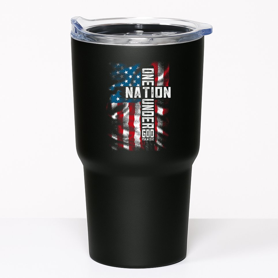 Christian Bible Verse Faith Patriotic 4th Of July Tumbler
