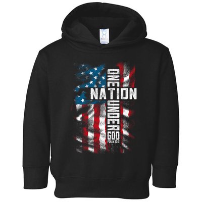 Christian Bible Verse Faith Patriotic 4th Of July Toddler Hoodie