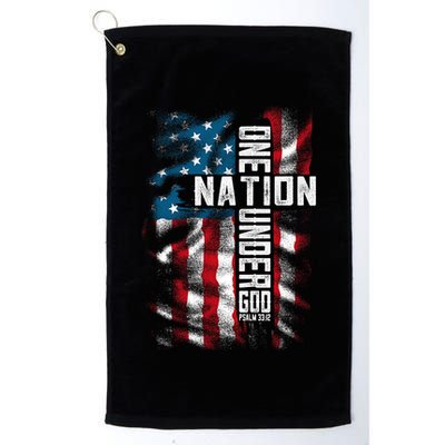 Christian Bible Verse Faith Patriotic 4th Of July Golf Towel