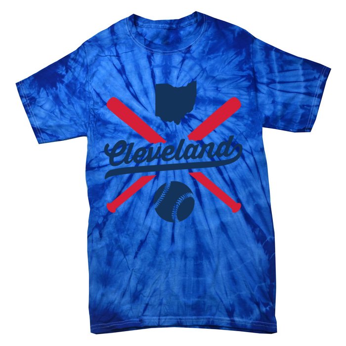 Cleveland Baseball Vintage Ohio Pride Love City Gift Tie-Dye T-Shirt