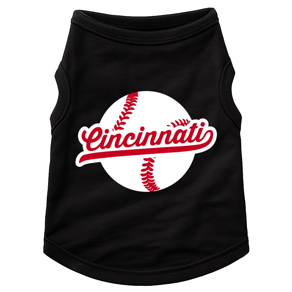 Cincinnati Baseball Vintage Ohio Pride Love City Red Gift Doggie Tank
