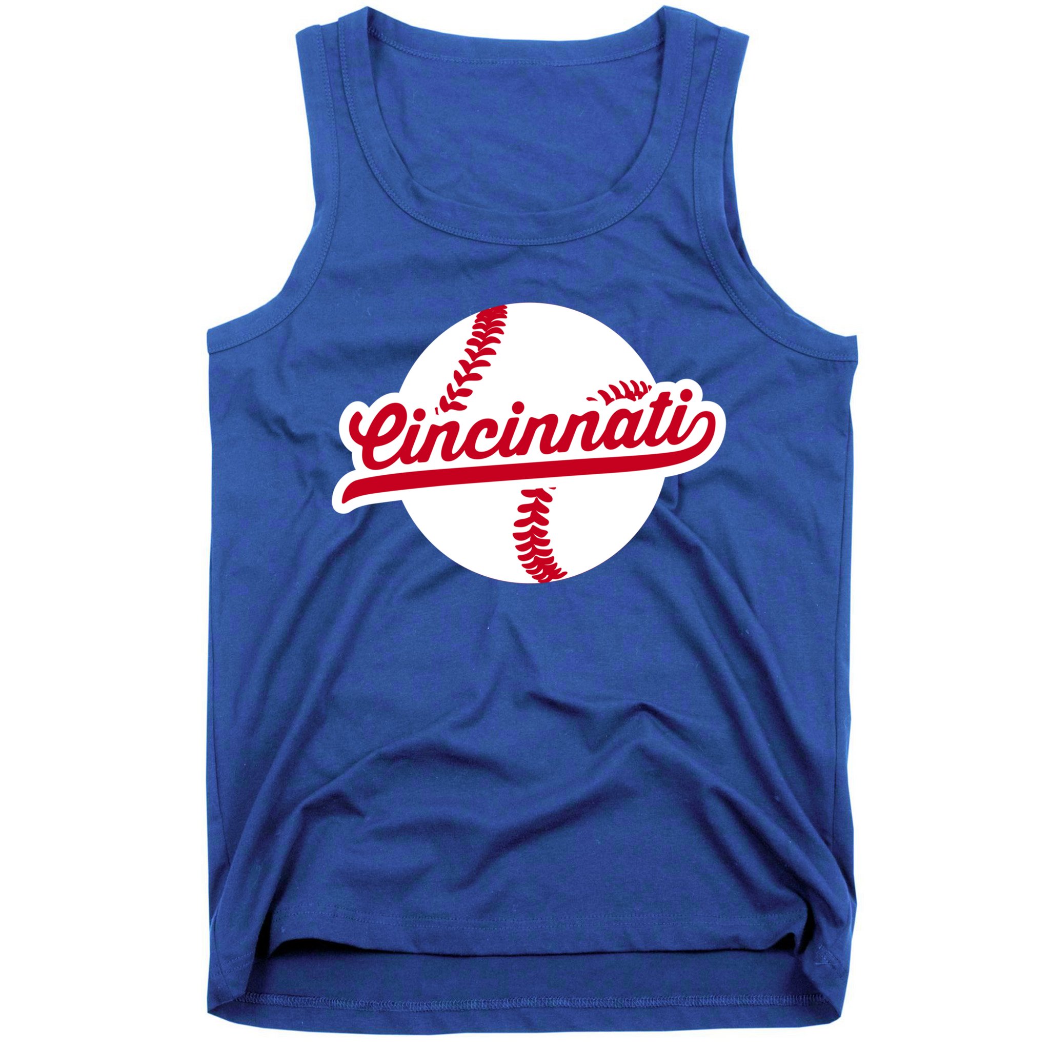 Cincinnati Baseball Vintage Ohio Pride Love City Red Gift Tank Top