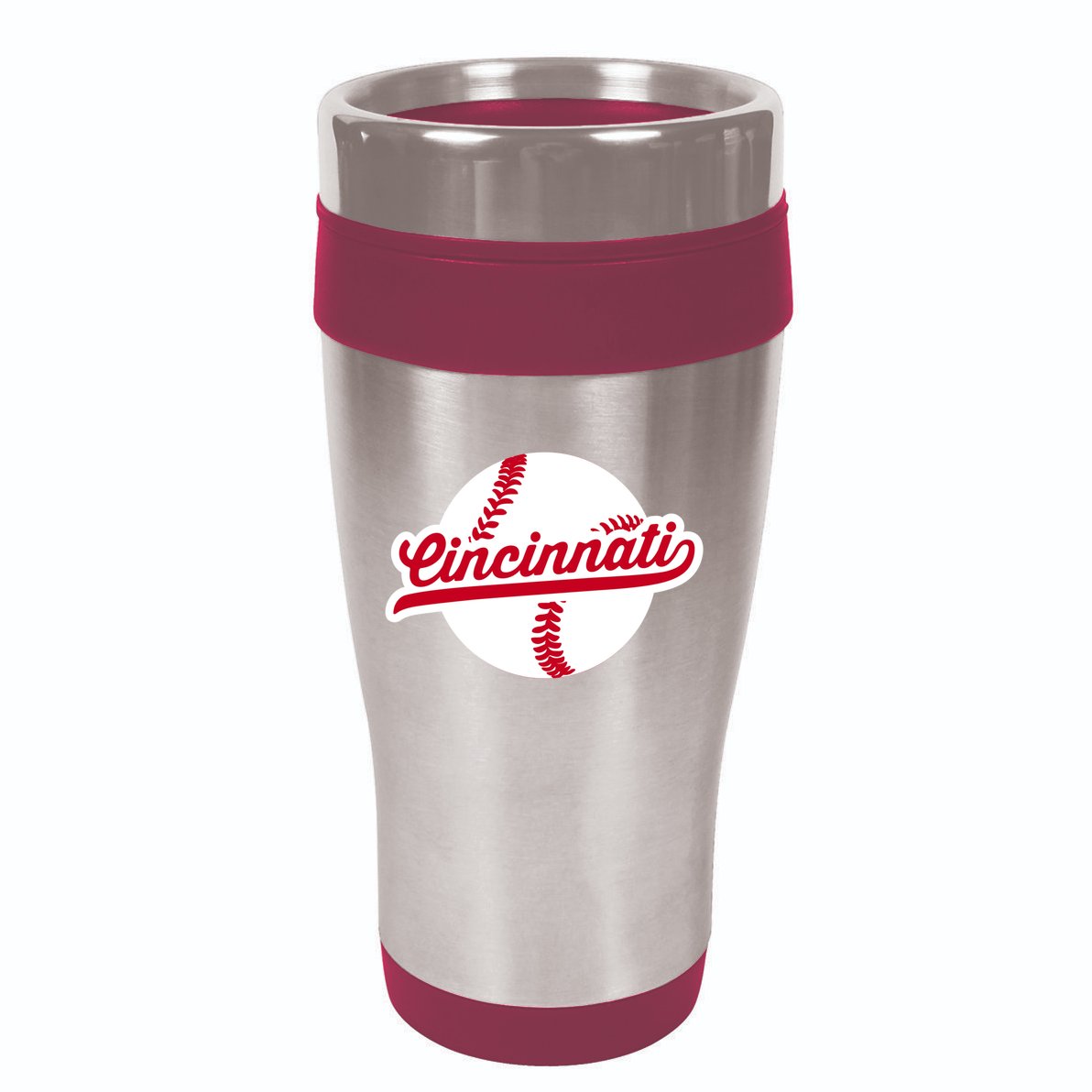 Cincinnati Baseball Vintage Ohio Pride Love City Red Gift 16oz Travel Tumbler