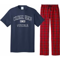 Colonial Beach Virginia VA Vintage Pajama Set