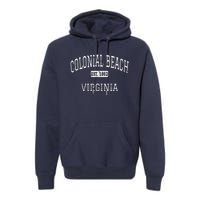 Colonial Beach Virginia VA Vintage Premium Hoodie