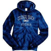 Colonial Beach Virginia VA Vintage Tie Dye Hoodie