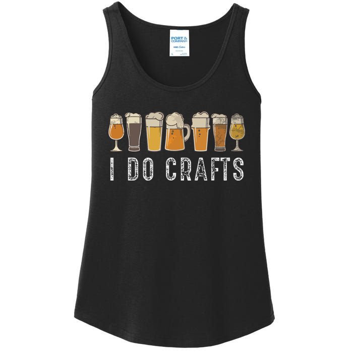 Craft Beer Vintage I Do Crafts Home Brew Art Ladies Essential Tank